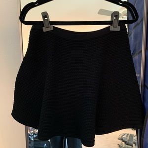 Black sweater like mini skirt